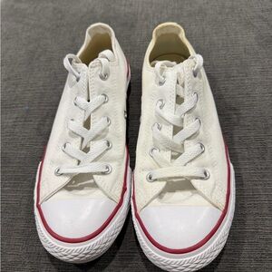 Converse Kids Shoes in Cream and Red